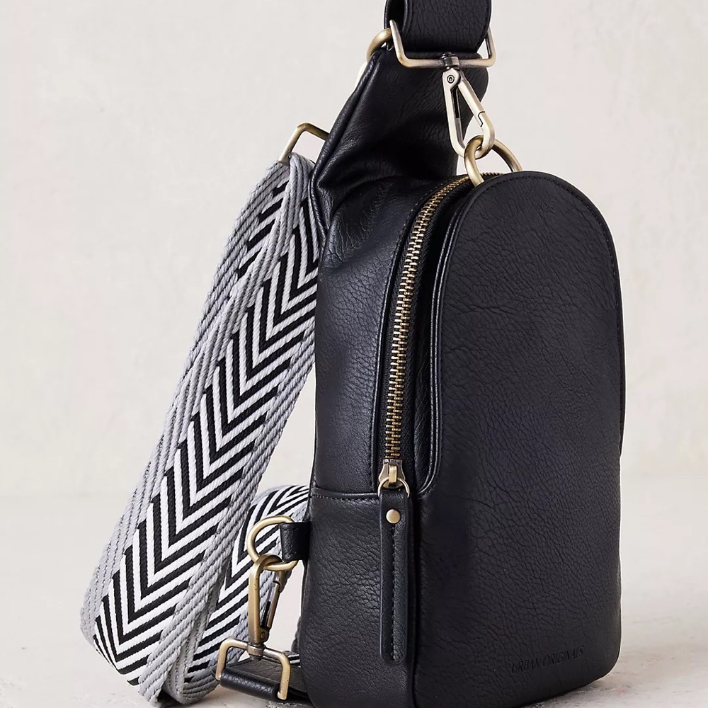 Urban Originals Anthropologie Liberty Crossbody Bag - Black EUC